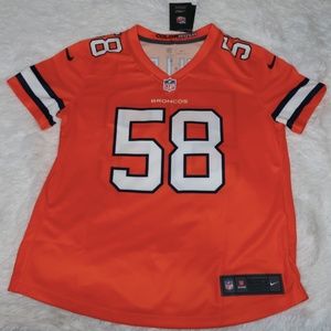 Nike Broncos Von Miller On Field Limited Color Rush Jersey Size Medium